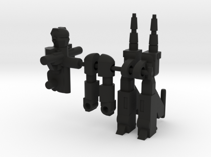 Dirgegun and Zapmaster RoGunners 3d printed Black Parts