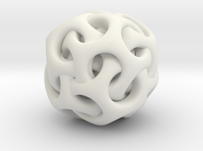 Dodecahedron 8x Interlocked 3d printed Dodecahedron 8x Interlocked White