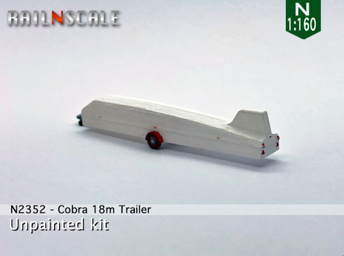 Cobra 18m Trailer (N 1:160) 3d printed 