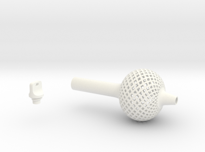 Textured Bulb Pen Grip - large without buttons 3d printed