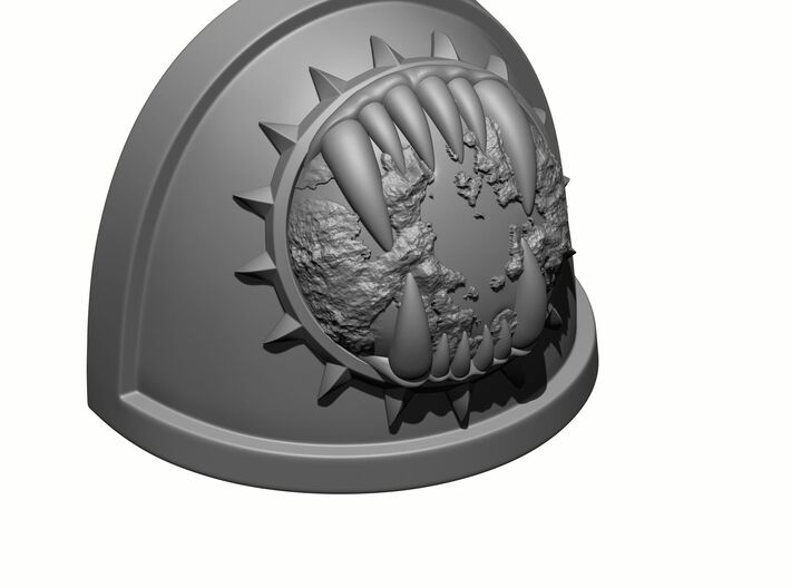 10x Gen:4 Plain - World Devours Shoulder Pad Maw 3d printed