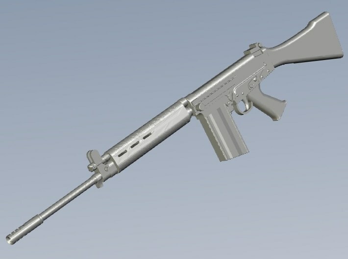 1/24 scale FN FAL Fabrique Nationale rifles x 3 3d printed 