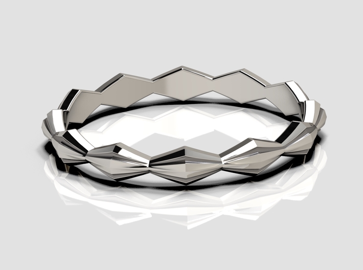 Rhombus Ring S 3d printed