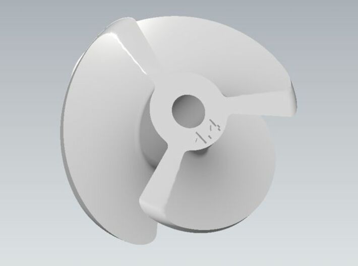 Impeller 3 Blades - Pitch 1.4 3d printed 