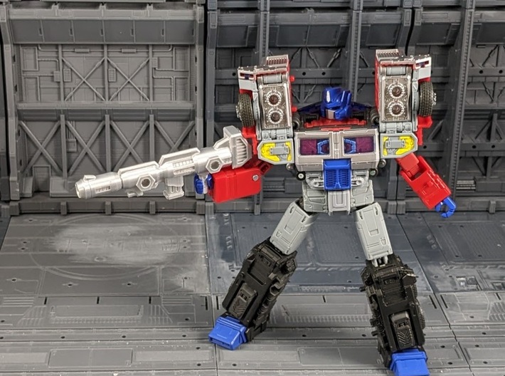 TF Seige Earthrise Prime Ion Blaster 3d printed Laser Optimus Prime using Ion Rifle with Fat Barrel