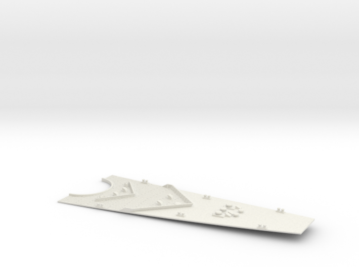 1/350 Super Alsace (Hypothetical) Foredeck Front 3d printed