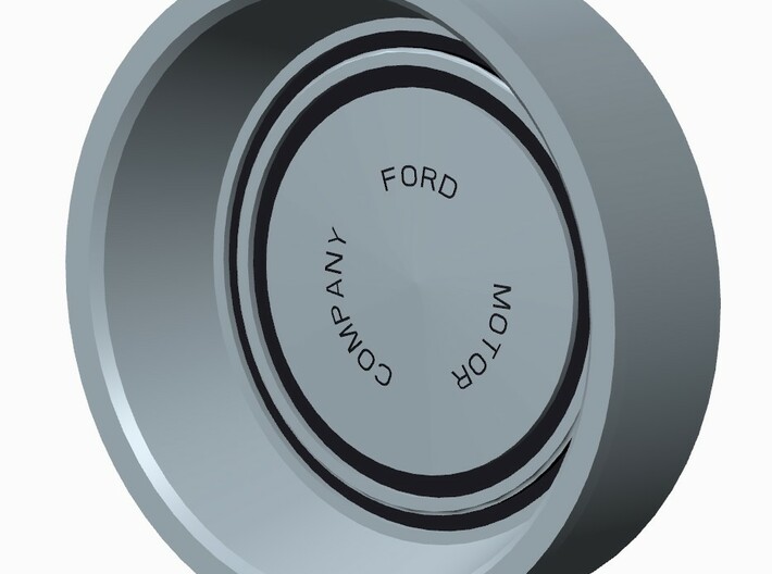 1970-73 Ford Dog Dish Caps with Trim Rings, 1:25 3d printed Snapshot of 3D-File