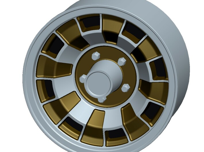 1978-80 Plymouth Volare alloy wheels, 1:25 3d printed Snapshot of 3D-File