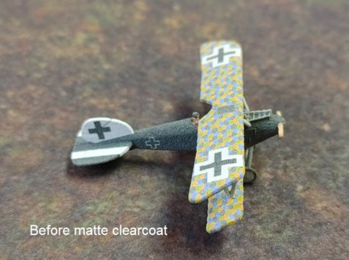 Franz Ray Albatros D.III (full color) 3d printed Photo courtesy Chris 'malachi' at wingsofwar.org