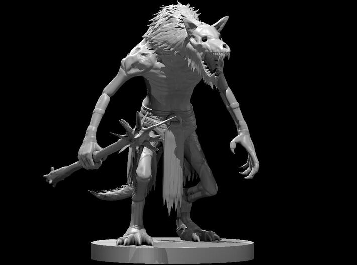 Gnoll Withering 3d printed