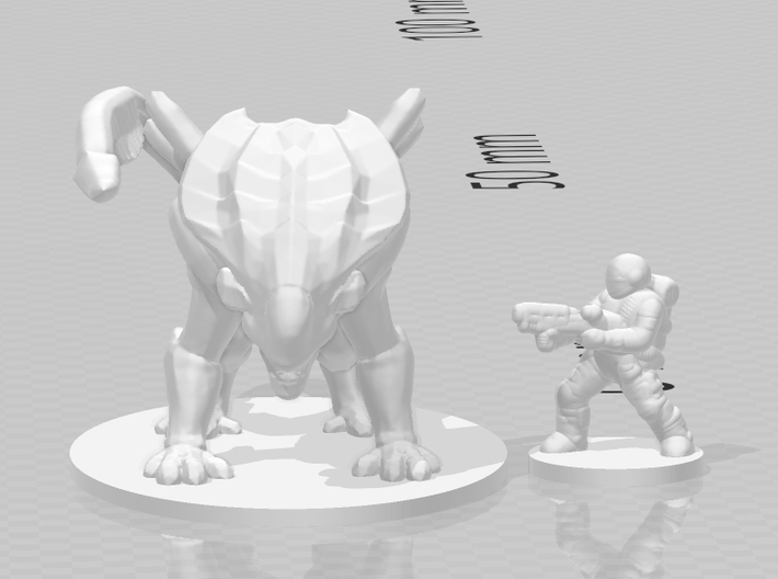 Alien Crusher 6mm monster Infantry Epic miniature 3d printed 