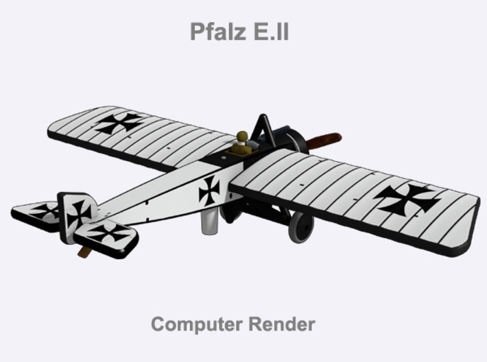 Pfalz E.II (full color) 3d printed