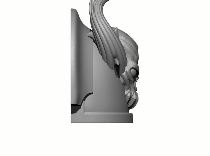 10x Gen:3 Demon Skull Shoulder Pad - Plain 3d printed Gen:3 Demon Skull Shoulder Side