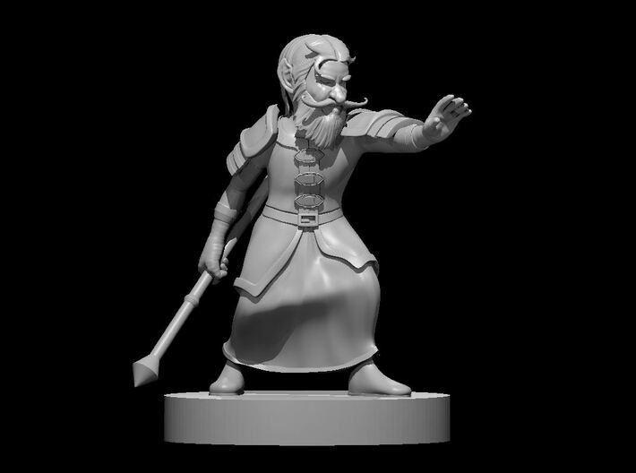 Gnome Male Sorcerer 3d printed