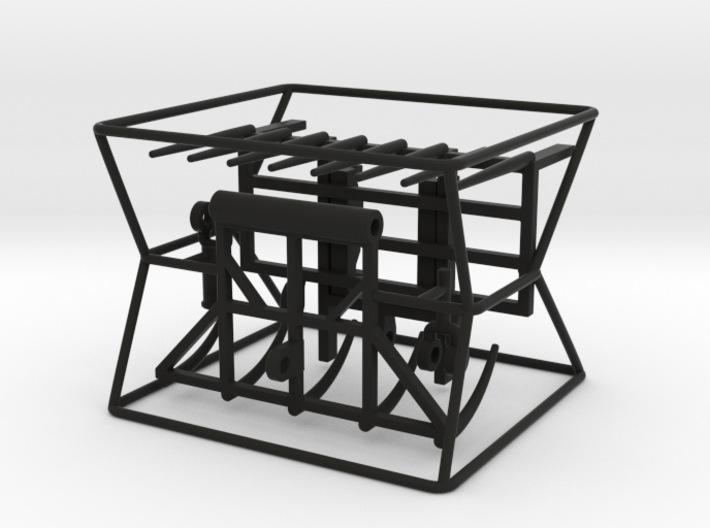 1/64 Wheel Loader- Basket with grapple 3d printed