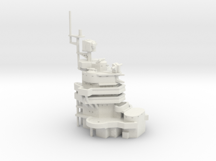 1/200 USS New Mexico (1944) Forward Superstructure 3d printed