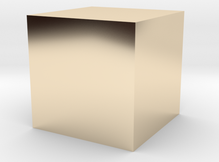 1 cm cube 3d printed