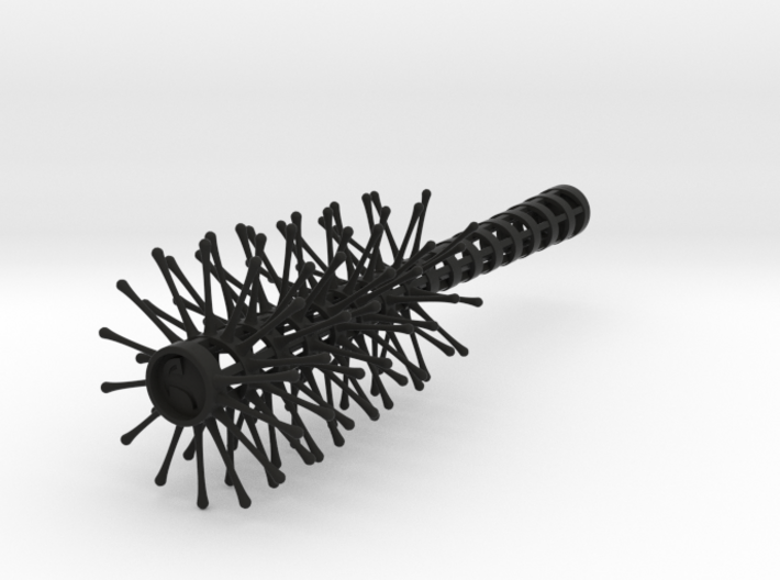 Spiral-hair brush 3d printed 