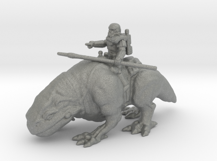 Sandtrooper on Dewback 1/72 25mm miniature model 3d printed