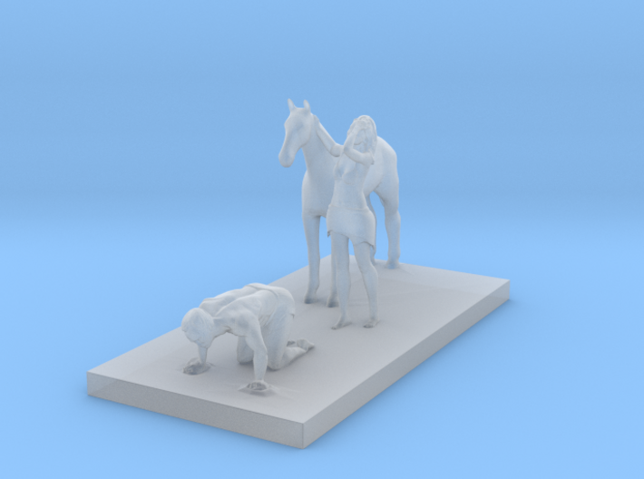 Planet of the Apes Taylor and Nova - Final Scene 3d printed
