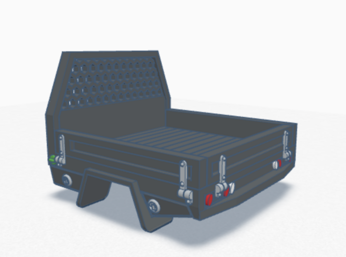 Greenlight Ausssie 5th Gen Tray Bed / Bumper Combo 3d printed 