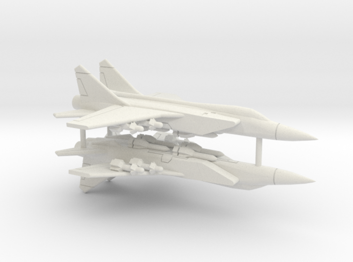 1:500 Scale MiG-31BSM Foxhound (Loaded, Gear Up) 3d printed 