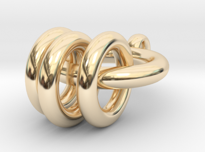Three Sub Ring Pendent / Key Chain 3d printed
