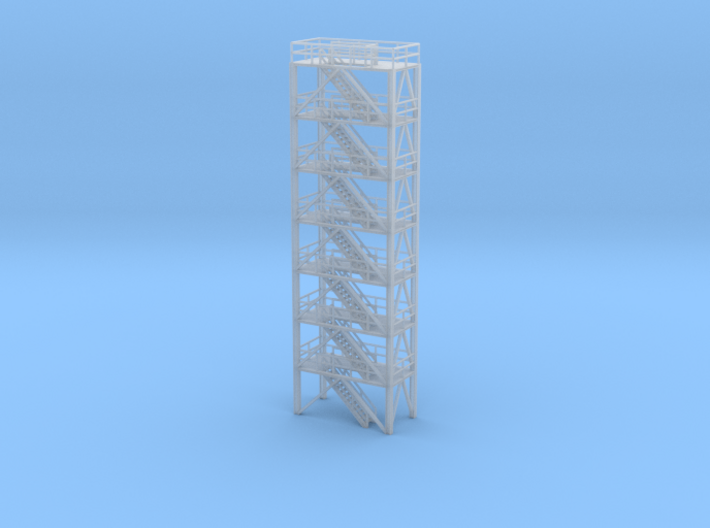 N Scale Refinery Stairs H128 3d printed