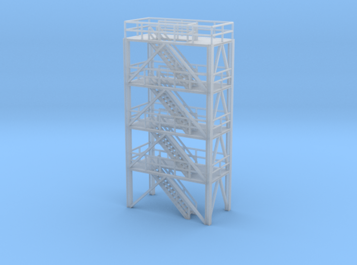 N Scale Refinery Stairs H72 3d printed