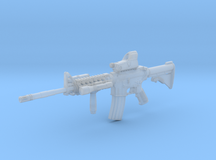 1/10th scale C8A2gun Stock Retracted Tact01 3d printed