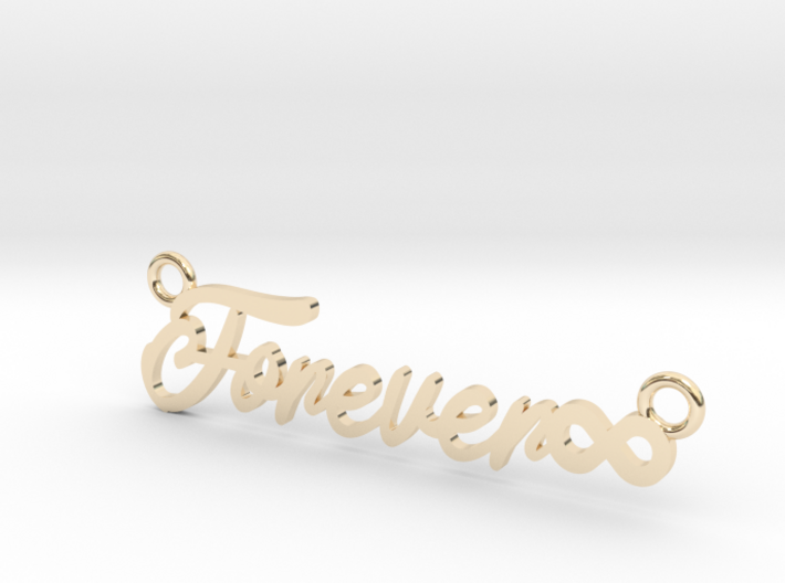 Forever Pendant with Infility symbol 3d printed