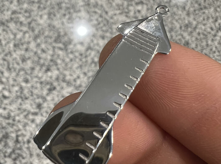 SpaceX Starship Earring 3d printed 
