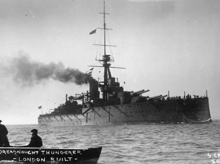 Nameplate HMS Thunderer 3d printed Orion-class battleship HMS Thunderer.