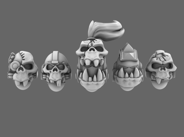 Orc Busters V7 Helmets Skull Version 3d printed