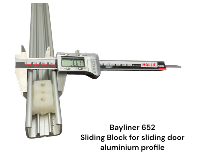 2022-12-08 Bayliner 652 Sliding Door Block regular 3d printed 