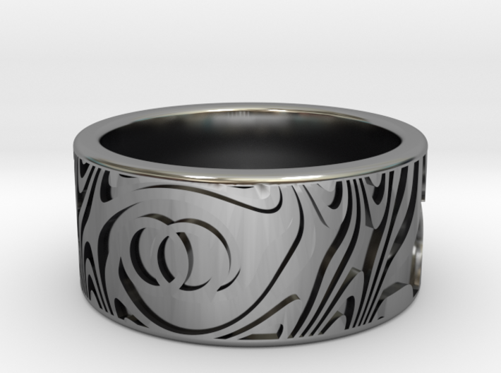 Twin Soul Ring - 10mm 3d printed Twin Soul Ring - Render