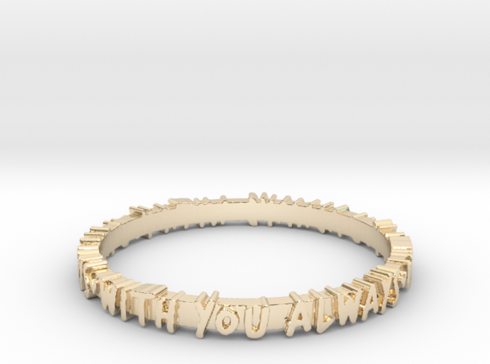 With You Always Ring (Multiple Sizes) 3d printed