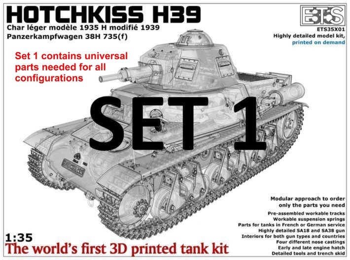ETS35X01 Hotchkiss H39 - Set 1 3d printed 