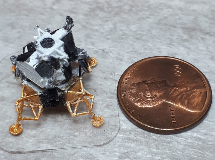 Lunar Lander Module  rev2 3d printed 