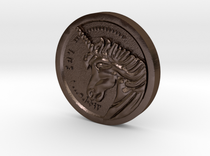 RE2 Classic Unicorn Medal 3d printed