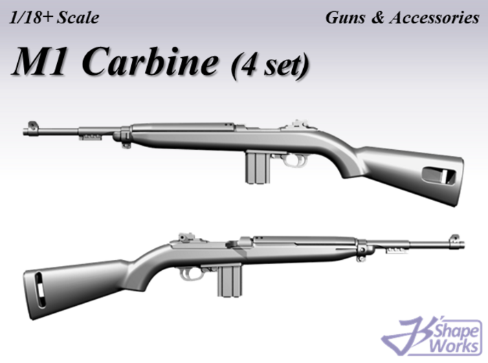 1/18+ M1 Carbine (4 set) 3d printed