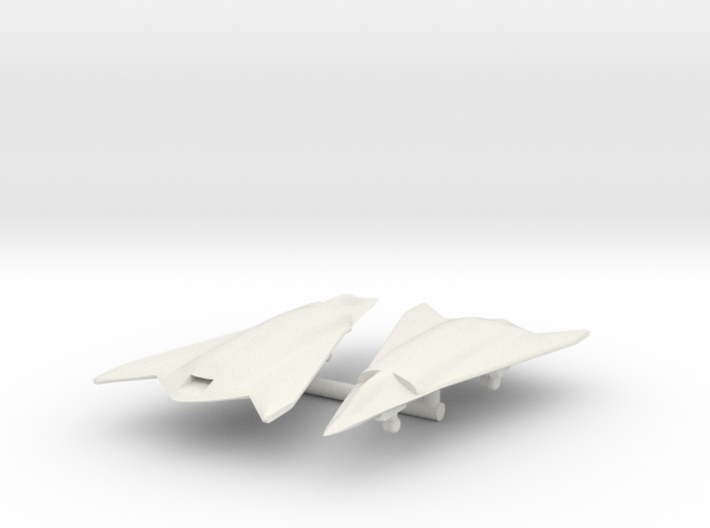 (1/700) Chinese Stealth Drones w/Landing Gear 3d printed