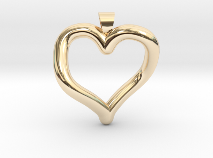 Infinite heart [pendant] 3d printed
