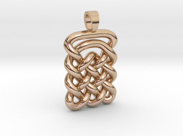 Plate celtic knot [pendant] 3d printed