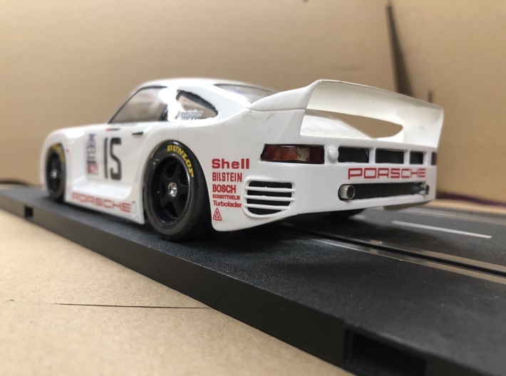 Porsche 961 Le Mans '86 Slotcar BRM Camber System 3d printed 