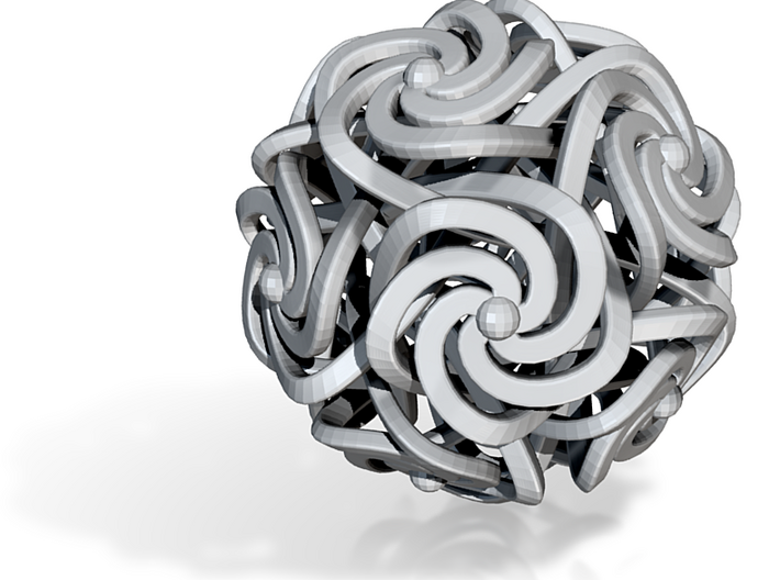 Dodecahedron W-Spirals 2.0inch 3d printed