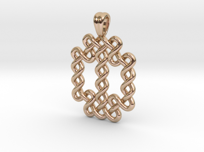 Large knot [pendant] 3d printed