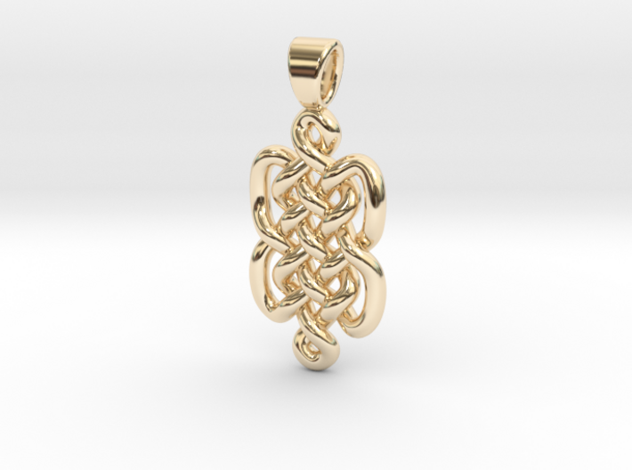 Knots [pendant] 3d printed