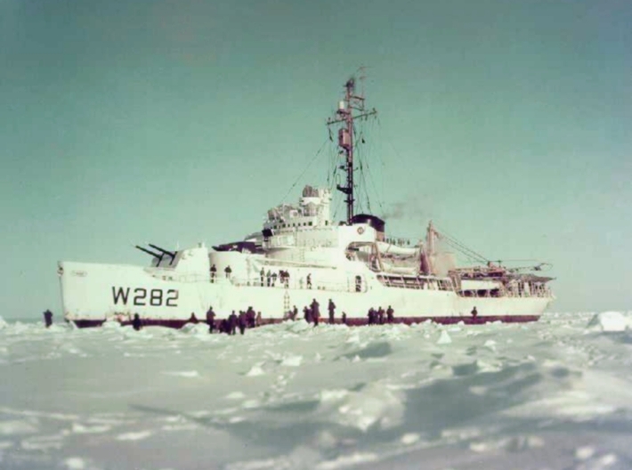 Nameplate USCGC Northwind (10 cm) 3d printed Wind-class icebreaker USCGC Northwind WAGB-282.