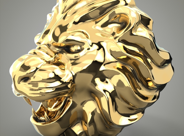 Bague Lion's Pride 3d printed 